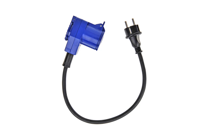 Adapter met Schuko-stekker voor CEE-haakse connector + Schuko-aansluiting Proplus 373528 kabel 40 cm