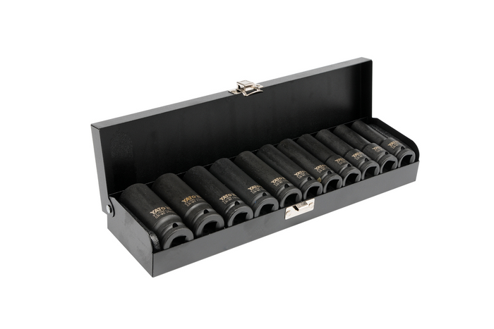 YATO YT-1054 lange slagdoppen 1/2" doppen, 11 stuks.