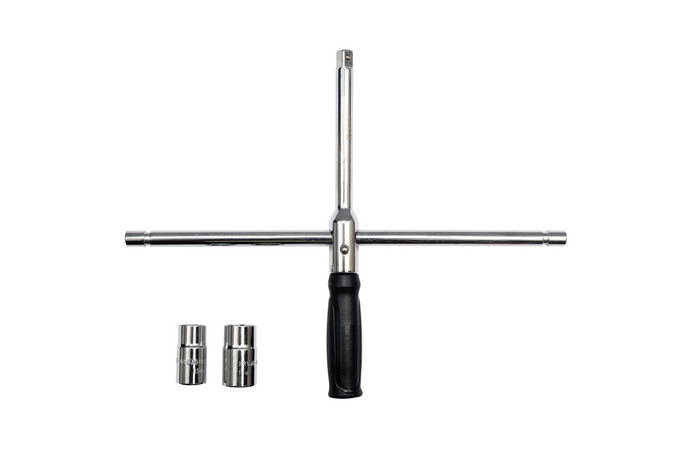 Opvouwbare wielmoersleutel in koffer YATO YT-08035 doppen 17-23 mm