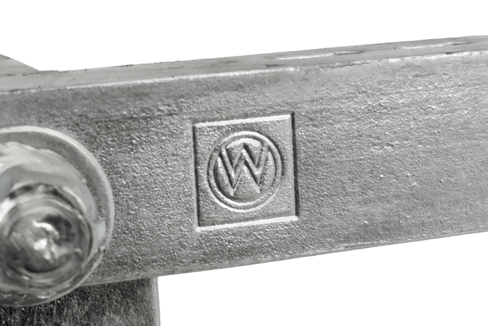 Uitschuifbare hoeksteun WINTERHOFF ADS460 V stabilisator voor aanhangers 450 kg 450 mm