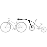 Trail Angel fietstrekstang, tandemstang zwart