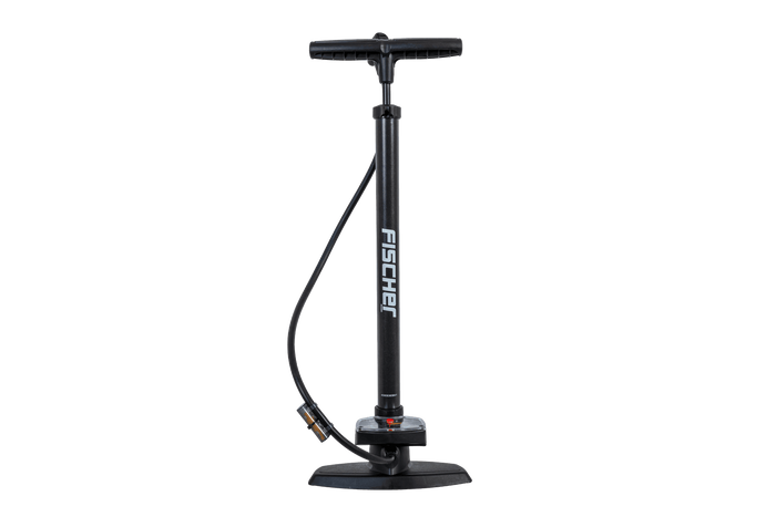 Universele fietspomp met drukmeter FISCHER 85580