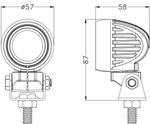 LED werklamp reflector TT TECHNOLOGY TT.13333 1xLED 800lm rond