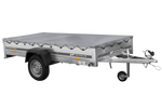 Autoaanhanger 264x125 UNITRAILER GARDEN 264 KIPP met H-0 frame en grijs deksel