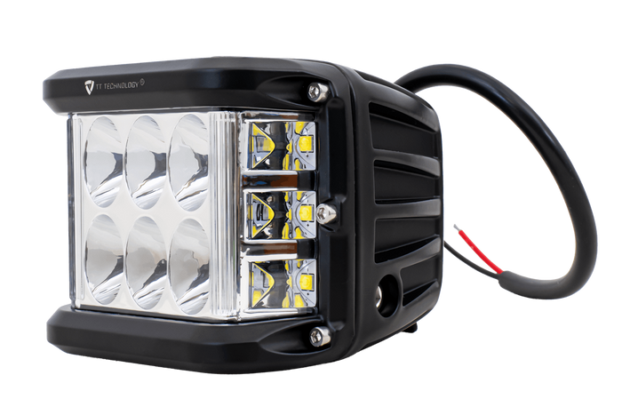 Set van twee LED-werklampen, reflector TT TECHNOLOGY TT.13209 12xLED 2200lm