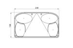 Achterlichtglas FRISTOM FT-088 KLPM links