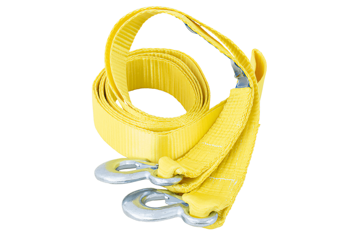 Sleepkabel met haken UNITRAILER sleepband 4,5m/50mm/5t geel