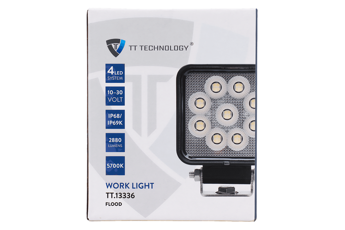 LED-werklampreflector TT TECHNOLOGY TT.13336 36xLED 2880lm vierkant