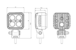 WAŚ 2243 W267 LED-veiligheidslamp, blauwe waarschuwingslamp