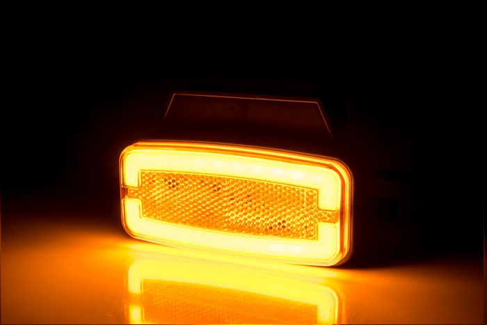 HORPOL LD 2765 LED-markeringslamp, oranje, universeel, met houder