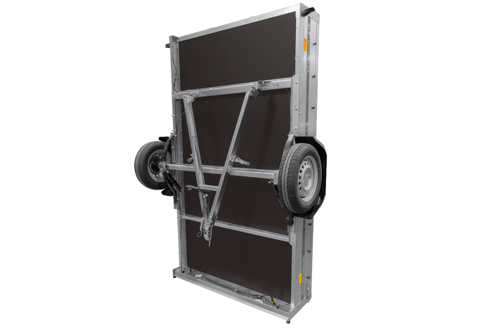 Enkelassige aanhanger op veren 264x150 UNITRAILER GARDEN 265/R KIPP
