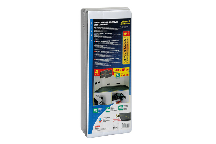 Set van vier beschermwandpanelen voor de LAMPA Premium garage 40x15cm