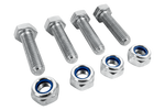 Set van 4 zeskantbouten M8x30 en 4 zelfborgende moeren M8 MARCOPOL boutklasse 5.8 DIN933