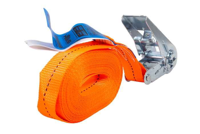 HILLS 5m/25mm/1t oranje eendelige spanband met spanner
