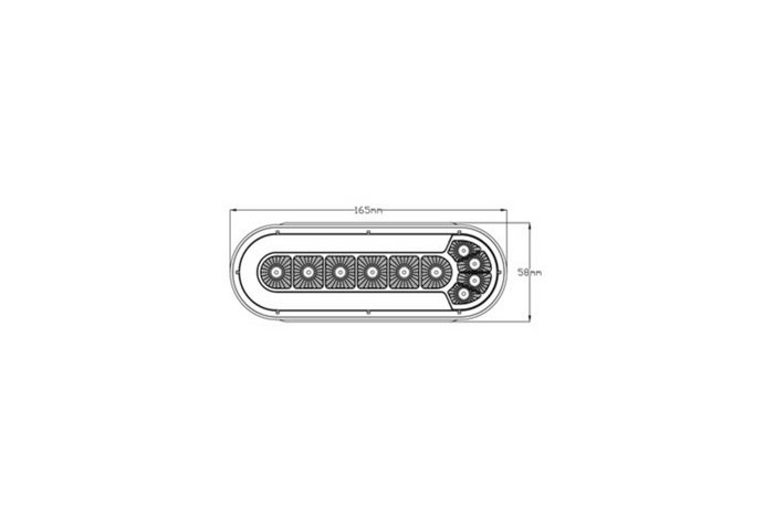 TruckLED L1873 LED-achterlicht met 4 functies, universeel