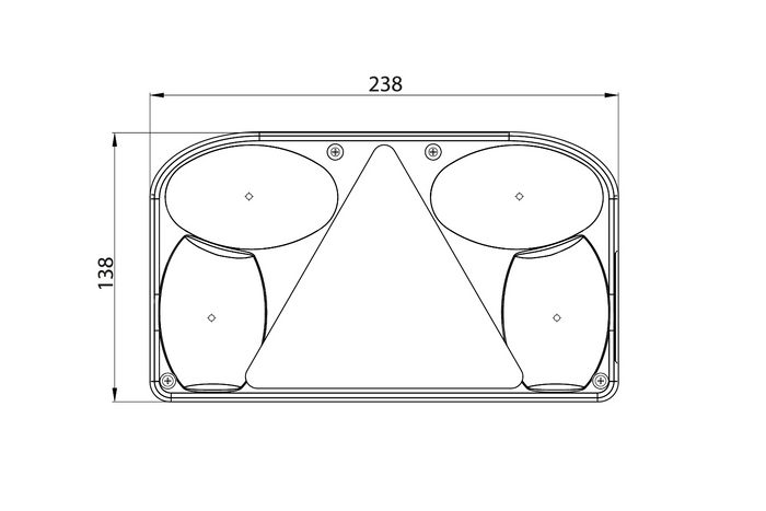 Achterlichtglas FRISTOM FT-088 KPPM, rechts