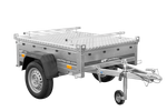 Enkelassige aanhanger 150x106 UNITRAILER GARDEN 150 KIPP met aluminium afdekking