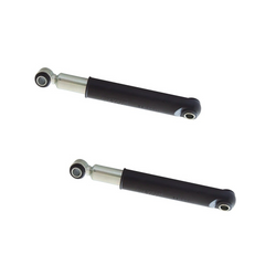 Set van twee KNOTT 990001 schokdempers voor trailerassen van 750-1800 kg voor enkel- en tandemasassen.