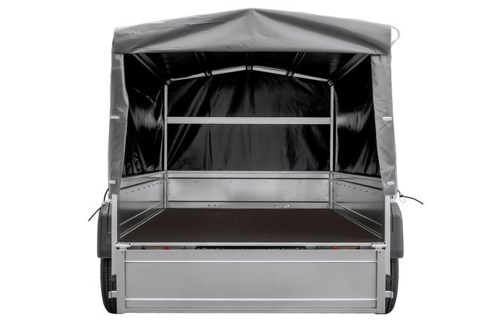 Twee-assige aanhanger 264x125 UNITRAILER GARDEN 264/2 KIPP met H-800 frame en grijze kap