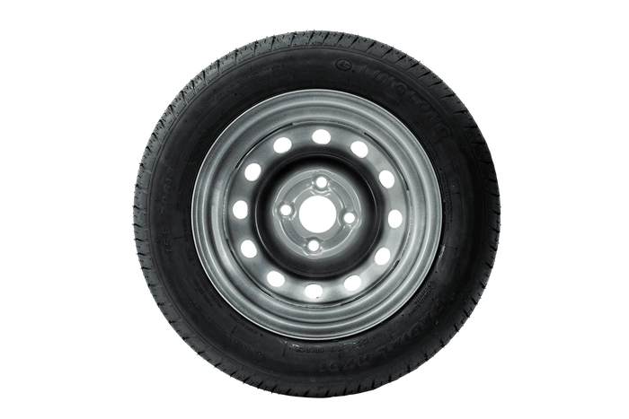 Set van twee wielen voor een aanhangwagen LINGLONG BANDEN 155/70 R13 75N UNITRAILER VELGEN 4Jx13"H2 4x100 ET:30