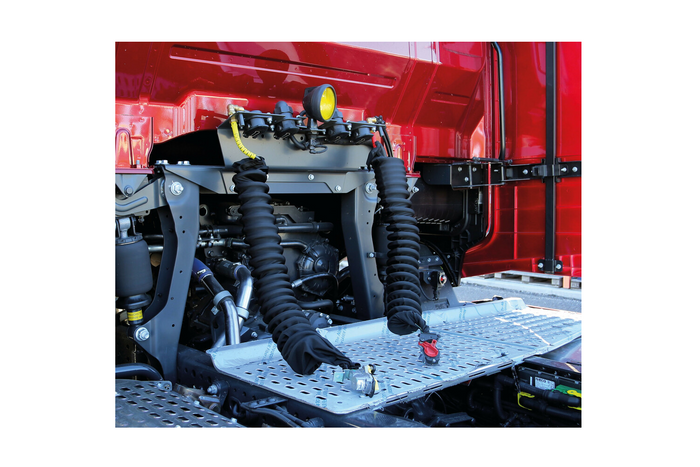 LAMPA Truck-Tights spiraalkabelhoes 97173 flexibele huls zwart 220 cm diameter 11 cm