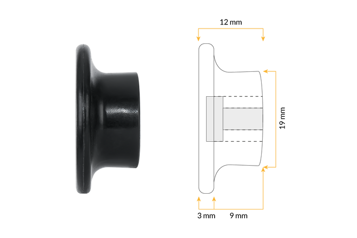 TULPLAST zijrollen voor aanhangers, voor het bevestigen van afdekkingen, netten en dekzeilen, set van 22 stuks