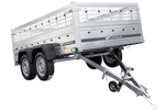 Autoaanhanger 264x150 UNITRAILER GARDEN 265/2 KIPP met gaaswanden