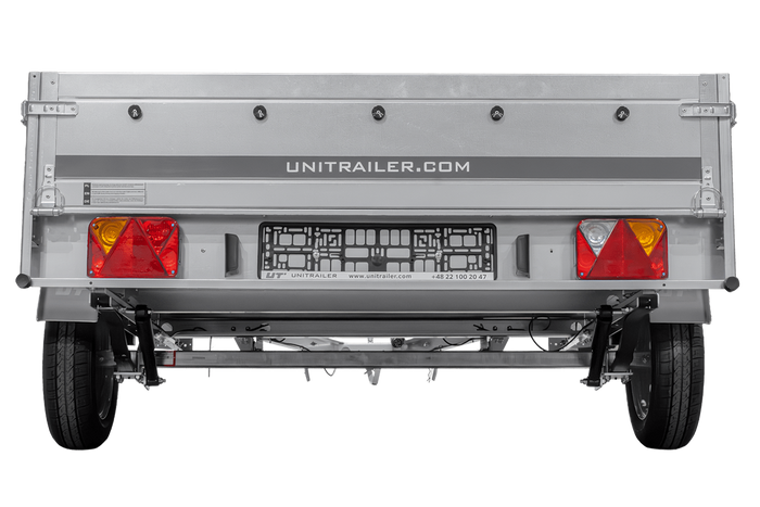 Enkelassige aanhanger op veren 264x150 UNITRAILER GARDEN 265/R KIPP