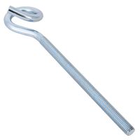 DROMET HOH M12x260 krulhaak, schommelhaak