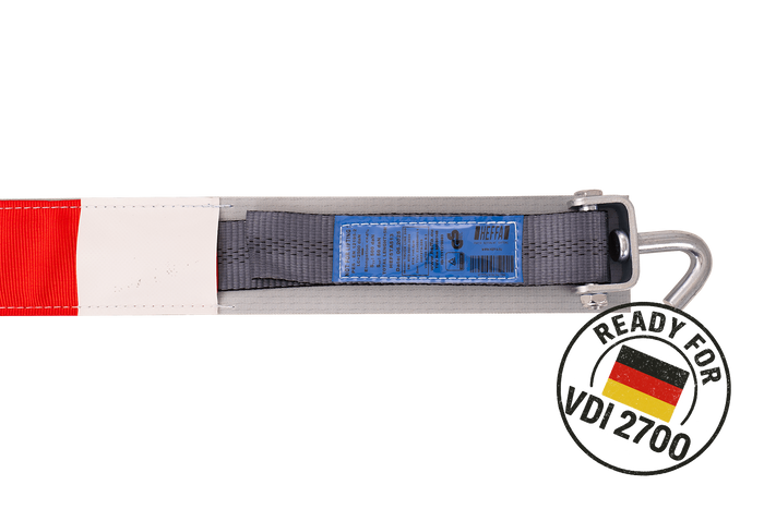 HEFFA CARLINE 130 spanband voor sleepwagens wielbevestigingsband 5m/50mm/5t VDI 2700