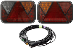 FRISTOM FT-270 LED achterlichten + MANTES 7m 7-polige kabelboom