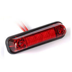 FRISTOM FT-081 LED-markeringslamp, rood, universeel