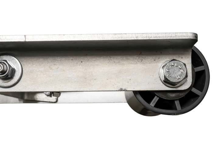 OUTLET UNITRAILER twee-rollen bodemkielsteun voor boottrailers
