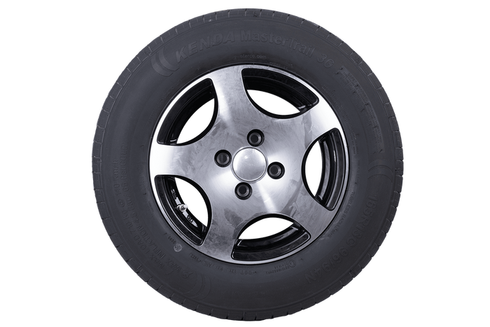 OUTLET Versterkt aanhangwagenwiel BAND KENDA 165 R13C 96/94N ALU VELG STARCO 5Jx13 4x100 ET:30 60,5mm