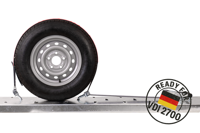 HEFFA CARLINE 130 spanband voor sleepwagens wielbevestigingsband 2,8m/50mm/5t VDI 2700
