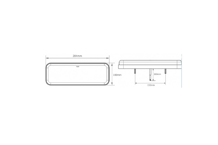 TruckLED L1871 LED NEON DYNAMIC achterlicht met 6 functies links