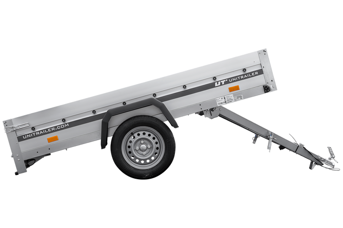 Aanhangwagen met aluminium zijwanden 230x125 Unitrailer Garden 230 KIPP ALU