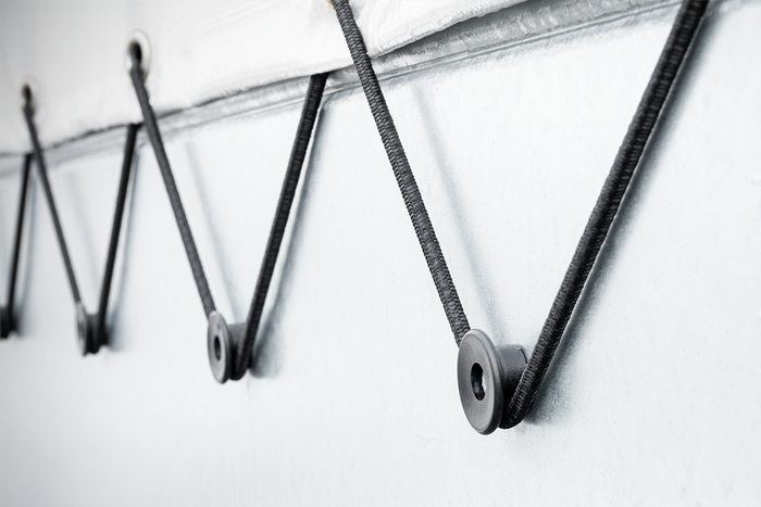 TULPLAST zijrollen voor aanhangers, voor het bevestigen van afdekkingen, netten en dekzeilen, set van 22 stuks