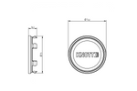 KNOTT 75mm naaflagerkap voor aluminium velgen