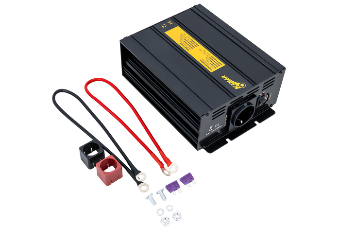 Spanningsomvormer 24V/230V (1000/2000W) KAMAR E1927