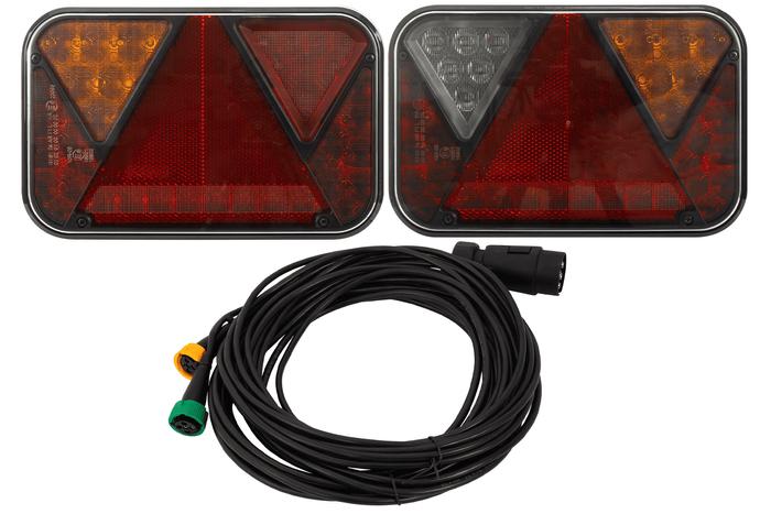 FRISTOM FT-270 LED achterlichten + MANTES 7m 7-polige kabelboom
