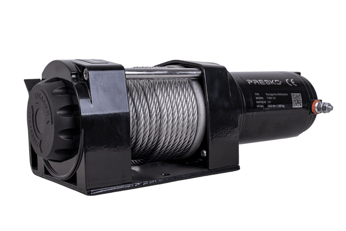 Elektrische lier voor aanhanger PRESKO T-REX 3.0 12V 1360kg met 11m stalen kabel