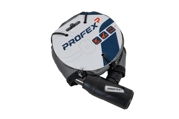 PROFEX Reflex stalen fietsslot, 70 cm lang