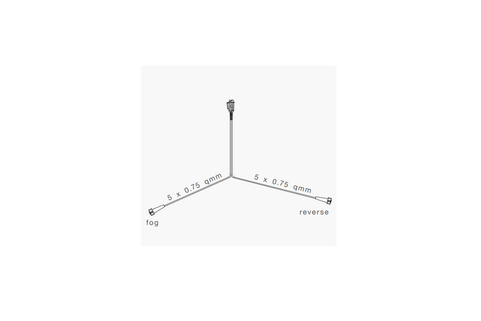 ASPÖCK elektrische installatie, aanhangerkabelboom, 5 m, 13-polige stekker, 2x 5-polige bajonetaansluitingen