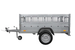 Lichte transport aanhangwagen Unitrailer GARDEN TRAILER 200 KIPP (NEW) met neuswiel en loofrekken. 