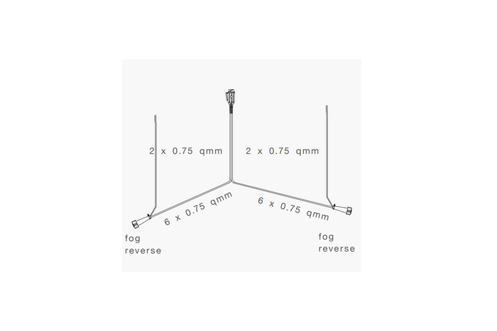 ASPÖCK elektrische installatie, aanhangerkabelboom 8 m, 13-polige stekker, 2x 8-polige bajonetaansluitingen
