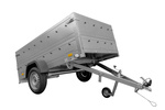 Aanhangwagen Unitrailer 230 x 125 Garden Trailer 230 met extra zijwanden en neuswiel 750 KG MTM