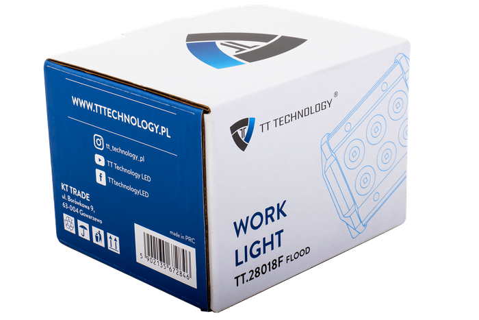 TT TECHNOLOGY LED werklamp reflector TT.28018F 6xLED 1300lm