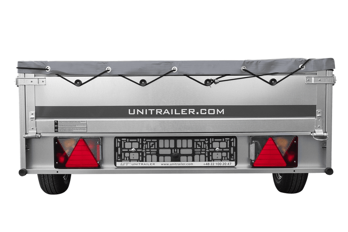 Lichte aanhangwagen 264x125 UNITRAILER GARDEN 264 KIPP met grijze kap