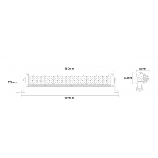 TruckLED 40x LED 4453 LM COMBO reflectorwerklamp